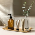 thumbnail image 5 of Decozen Bathroom Tray Rectangular Metal Plated & Gold Finished, Leaves & Wildflower Brass Handles, Vanity Tray - The Wild Flower, 5 of 9