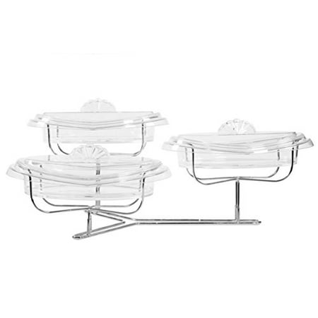 3 Capacity Trays - 3 tray serving dish