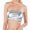 Silver, variant on Women's Wrap Around Leather Solid Color Tube Top Shirt Performance Tops Wireless Bras Gold