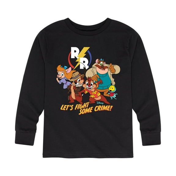 Chip 'N Dale Rescue Rangers - Let's Fight Some Crime - Toddler And Youth Long Sleeve Graphic T-Shirt