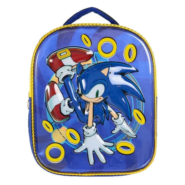 Mochila 3d Prescolar Chica Kinder Ruz Sonic 174841 Rings
