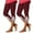 Wine, variant on ZyeKqe Carpi Leggings for Women High Waisted Yoga Capris Lace Patchwork Cropped Lounge Summer Beach Pants