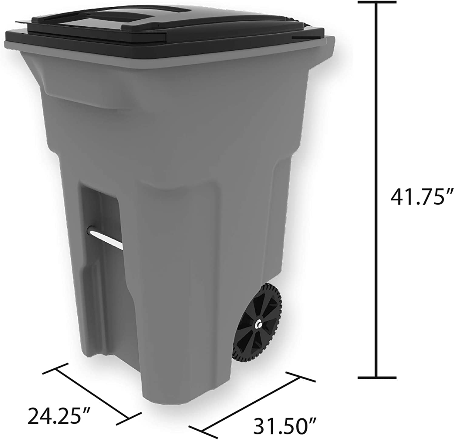 64 Gallon Heavy Duty Two Wheeled Trash Can – Residential, Blackstone, 10-Year Warranty