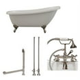 thumbnail image 3 of Cambridge Plumbing Inc AST61-463D-2-PKG-CP-7DH Acrylic Slipper Bathtub 61 x 30 in. with 7 in. Deck Mount Faucet Drillings and Complete Polished Chrome Plumbing Package, 3 of 3