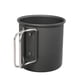 thumbnail image 1 of Greeniant Taza de té de aleación de aluminio, taza plegable ligera, tazas de cocina portátiles, pícnic al aire libre, senderismo, viajes, Kits de desorden para acampar Negro, 1 of 6