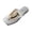 Silver, variant on Beach Sandals, Cute Sandals for Women, Vacation Sandals for Women, Flat Sandals for Women, Womens Flat Sandals Comfortable Flip Flops Slide Sandals Summer Beach Shoes With Metal Decoration, Beige 5.5