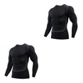 thumbnail image 2 of Minnieouse Ropa interior térmica para hombre, medias elásticas de secado rápido, ropa deportiva de compresión cálida para correr, Fitness, Nuevo estilo, XXXL 2piezas, 2 of 6