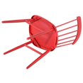 thumbnail image 3 of Costway 3Pcs Bistro Round Table Chair Set Garden Lawn Furniture Red, 3 of 4
