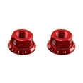 thumbnail image 1 of Soidarity 2 unids/bolsa tuerca de cubo de bicicleta M10 piñón fijo bicicleta de carretera tornillo perno aleación de aluminio rojo 2piezas, 1 of 6