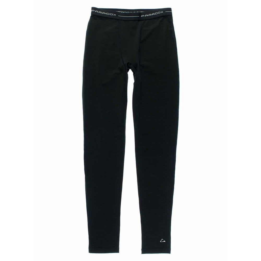 PARADOX Paradox Men's Dry Fit Merino Blend Base Layer Bottom Pant (Black, XLarge) Walmart