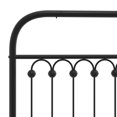 thumbnail image 7 of vidaXL Metal Bed Frame without Mattress with Headboard Black 39.4"x78.7", 7 of 7