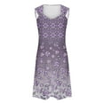 thumbnail image 4 of GaThRRgYP Maxi Dresses,Women's Printed Round Neck Casual Sleeveless Suspender Dress, 4 of 5