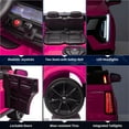 thumbnail image 3 of 2 Seater Kids Ride On Car for Toddlers Battery Powered Ride On Truck with 2.4G Remote Control, Spring Suspension, Music, 3 of 9