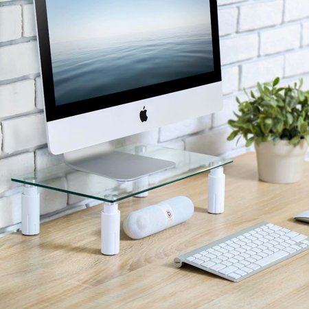 FITUEYES Clear Monitor Stand Laptop/TV/Printer/Computer ...
