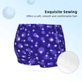 thumbnail image 2 of Rocae Beautiful Purple Snowflakes for Girls' Cotton Boxer Briefs, Soft Mid-rise Panties-Small, 2 of 5