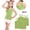 Green, variant on Eltusu Girls Cotton Tank Tops, Y-Back 4 Pieces Sleeveless Breathable Kids Undershirts Blue Size 10-12 T