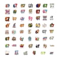 thumbnail image 1 of DIY Guitar Notebook And Suitcase Decoration With 55 Cartoon 6 7 Popular Digital Stickers, 1 of 5