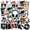 5A, variant on Dark Music Theme Stickers, Waterproof Music Theme Sticker for Water Bottle Laptop Phone Cases Planner Skateboard Luggage Helmet Party Favor Decor, Ideal for Adults Teens Teacher Rewards