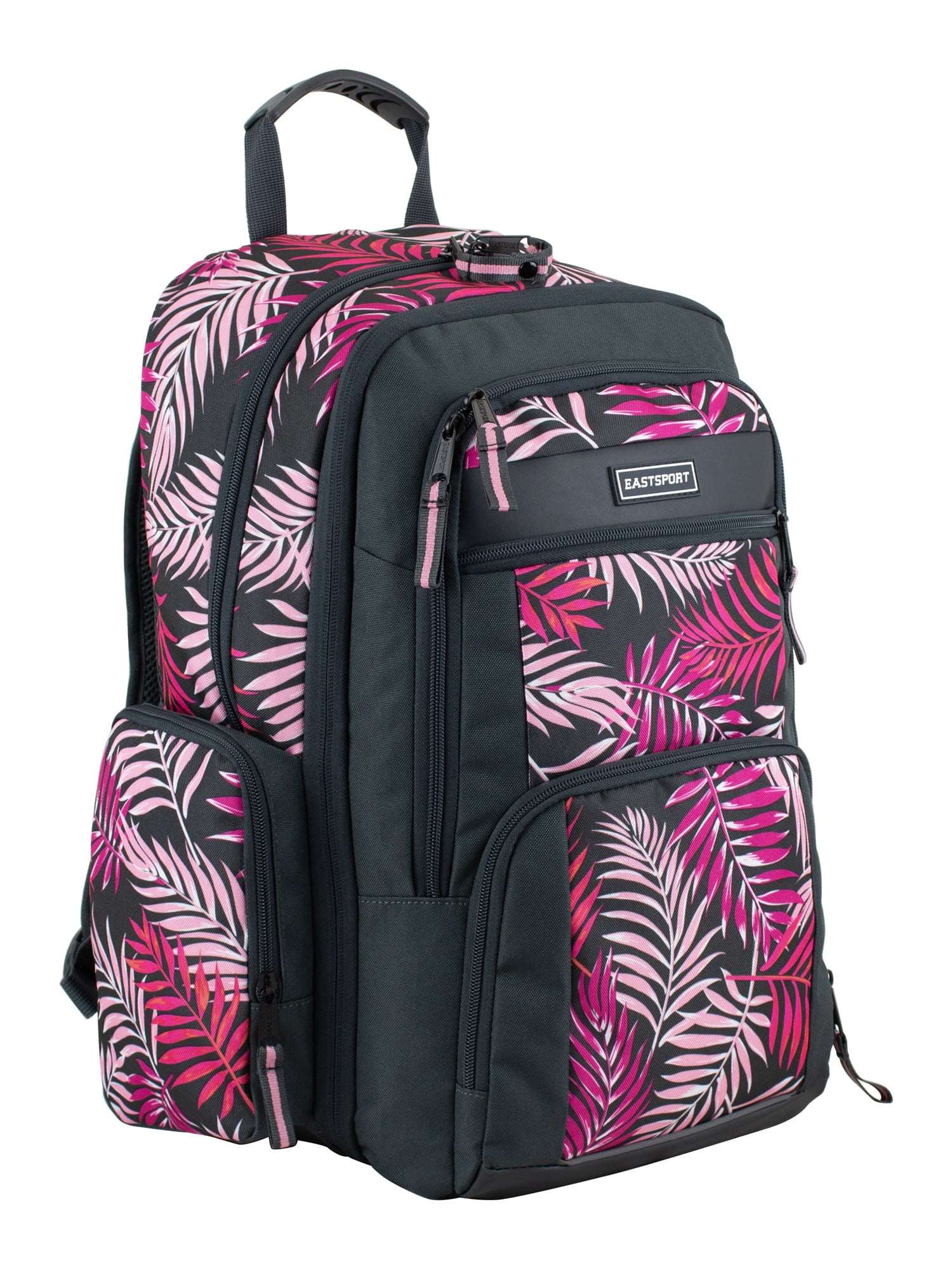 Eastsport Unisex Recycled Expandable Raptor Backpack, Pink Palm