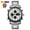 White, variant on Skmei 3 Time Back Light Display Digital Watches Mens Full Steel Strap Quartz Wristwatch Countdown Clock Relogio Masculino 1389