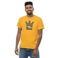 thumbnail image 4 of CROWN DOUBLE GRAY Men's classic tee (Gold, 4XL), 4 of 6