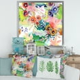 thumbnail image 4 of Wildflowers and Vibrant Wild Spring Leaves II 36 in x 36 in Framed Painting Canvas Art Print, by Designart, 4 of 4