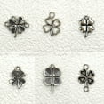 thumbnail image 6 of Set of 100 Four Leaf Grass Pendant Luck Charm Pendant Fashion Jewelry Component Alloy Charm Perfect for Jewelry Project, 6 of 9