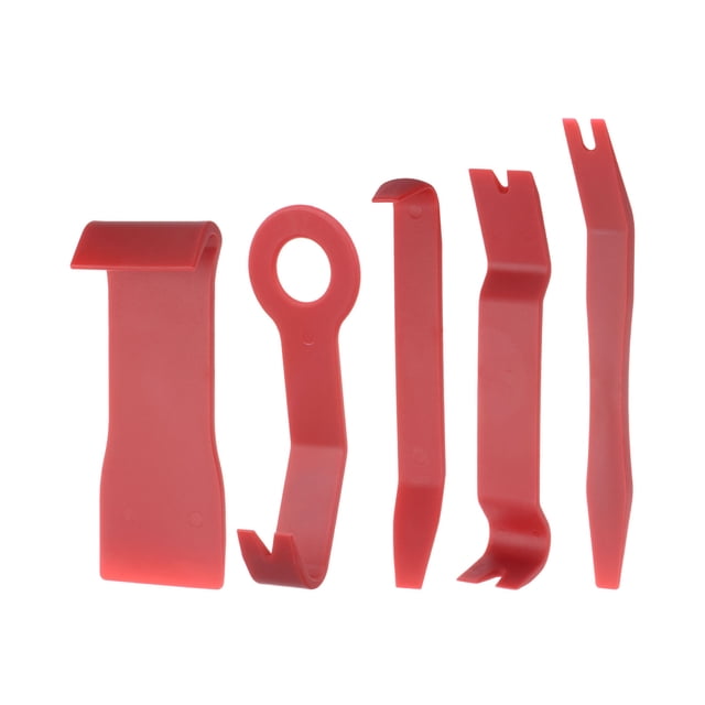Unique Bargains Trim Removal Tool Kit,Internal Modification Fastener Accessories for Car Dash Audio Door Panel (Red) 5pcs