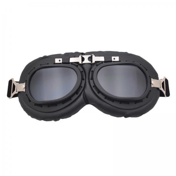 Gafas de moto,Gafas Moto o Retro Medio Casco,Motocross clásico Bike Racer,Gafas Deportivas Steampunk Cruiser Touring,Vintage Outdoor Eyewear Riding Scooter ATV, s Sunnimix Gafas de moto
