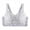 Grey, variant on HGIEYS Womens Comfortable Minimizer V Neck Bras No Underwire,Lace Thin Padded Full Coverage Anti-Sagging & Side Support