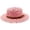 Pink, variant on Classic British Summer Sun Hat with Flat Top for Travel Casual Style Daily Leisure Wear