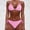 Pink_941, variant on Yellow Bathing Suit, Polyester Bathing Suit for Women, Women Two Piece Push up Tankini Sets Plus Size Beachwear Swimsuit Bikini, M