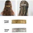 thumbnail image 6 of Hair Clip Large Hand Crafted Metal Barrette French Hair Clip Vintage Retro Forest Moon Protection Hairpin Women's Girls Fashion Hair Accessories Gift (Vintage Gold), 6 of 9