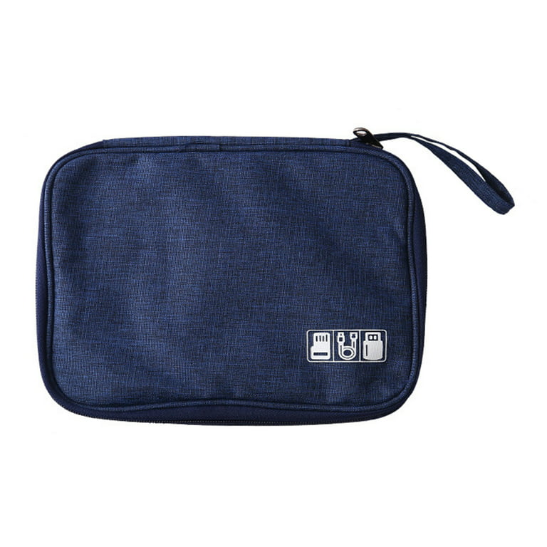 Dusty Blue Zipper Pouch: Essential Organizer for Everyday Use