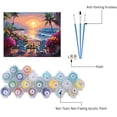 thumbnail image 3 of Adult Beach Paint-by-Number Kit, Sunset Paint-by-Number (Suitable for Beginners), DIY Paint-by-Number (Canvas), Home Decor Gift, 40*50 cm, Frameless.,B, 3 of 8