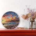 thumbnail image 6 of Sea and Beach Black 10 inch Wall Clocks Non Ticking Easy to Read Battery Decorative for Home Bathroom Kitchen Bedroom Living Room, 6 of 8