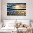 thumbnail image 2 of Elephant Stock Large Sunset Wall Art - Horizontal Canvas Wall Art - Living Room Wall Decor - Beach Canvas - Orange And Teal Decor - 45" x 30", 2 of 8