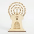thumbnail image 2 of Shisuyan Calendar Decor Desk Calendar Flip Calendars Perpetual Small Circular Rotating Boxwood, 2 of 8