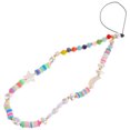 thumbnail image 1 of unbranded Lightweight Soft Clay Beaded Phone Lanyard with Moon Star Charms Multi-Color, 1 of 8