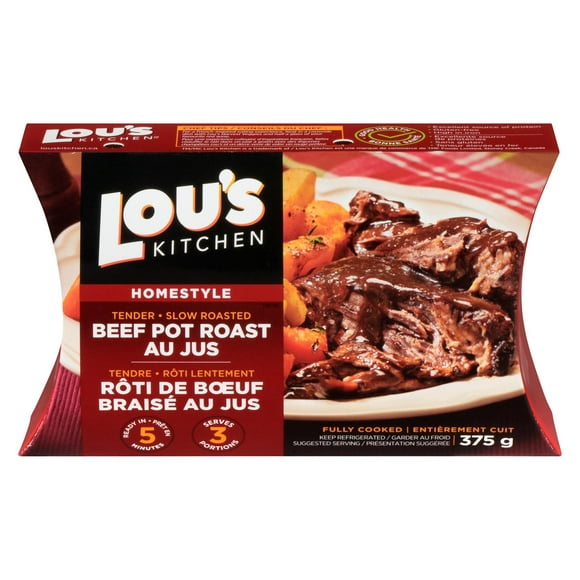 Lou's Kitchen Homestyle Beef Pot Roast Au Jus, 375 g