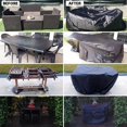 thumbnail image 3 of Funda protectora impermeable ZHCH para muebles de jardín color negro 115x115x74cm, 3 of 4
