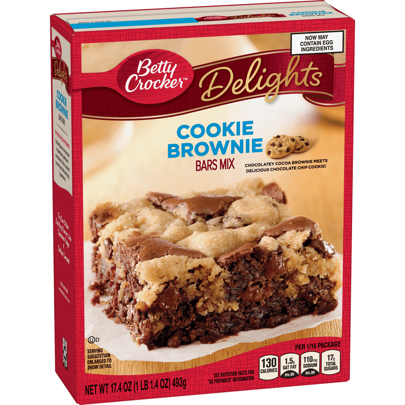 Betty Crocker Cookie Brownie Bar Mix 17.4 Oz Box