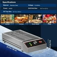 thumbnail image 3 of Ataucjin Electric Indoor Grill, 1800W Commercial Portable BBQ Grill Smokeless Countertop Grill with Removable Griddle, Stainless Steel, for Restaurant Home Camping Party Picnic, 3 of 7
