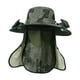 thumbnail image 2 of Sombrero con ventilador solar, resistente a la lluvia, para verano, con ala ancha, para pesca y exteriores Verde, 2 of 8