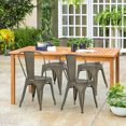 thumbnail image 3 of Heavenly Collection Armless Gunmetal Dining Chair SET OF 6, 3 of 8