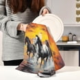 thumbnail image 6 of SKYSONIC Running Horse Kitchen Towels, 18 x 28 Inch Super Soft and Absorbent Dish Cloths for Washing Dishes, 6 PCS Reusable Multi-Purpose Microfiber Hand Towels for Kitchen, 6 of 7