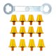 thumbnail image 5 of 12 x Clavos para zapatos de fútbol Tacos de fútbol M5 Tacos de rugby Clavos universales para atletismo Oro con llave, 5 of 8