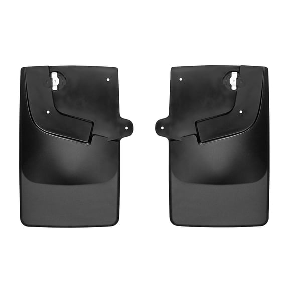 WeatherTech Custom No Drill Splash Guard MudFlaps compatible with 2017-2022 Chevrolet Colorado, Rear Pair - Black