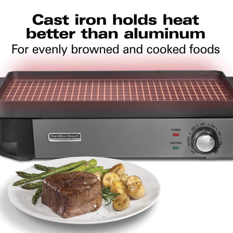Hamilton Beach Professional Cast Iron Electric Grill photo 5