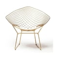 thumbnail image 1 of Heavenly Collection Gold White Chair, 1 of 3